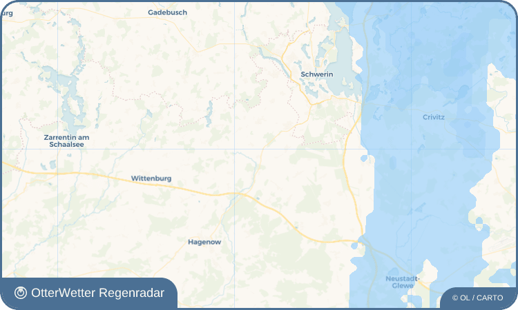 OtterWetter Regenradar-Widget Warsow
