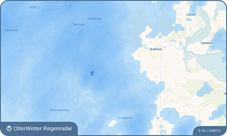 OtterWetter Regenradar-Widget Wegezin