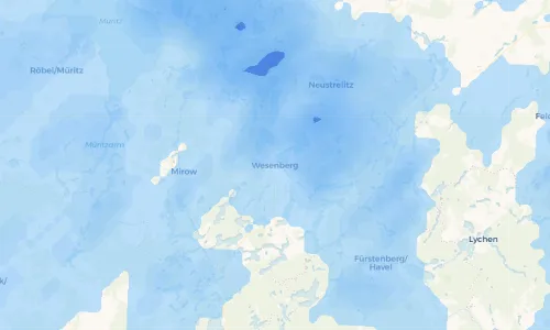 Regenradar Vorschaubild - Aktuelle Niederschläge in Wesenberg und Umgebung