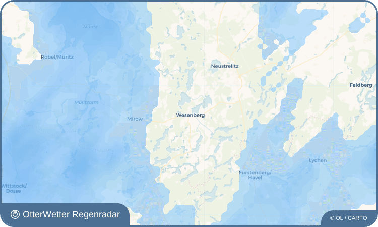 Widget-Vorschau für Wesenberg Wetter-Widget-Vorschau mit Vorhersagedaten für Wesenberg