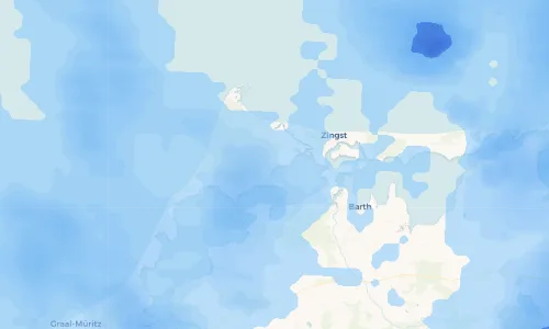Regenradar Vorschaubild - Aktuelle Niederschläge in Wieck auf dem Darß und Umgebung