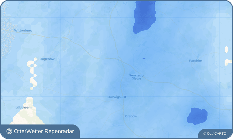 OtterWetter Regenradar-Widget Wöbbelin