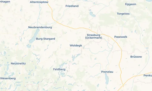 Regenradar Vorschaubild - Aktuelle Niederschläge in Woldegk und Umgebung