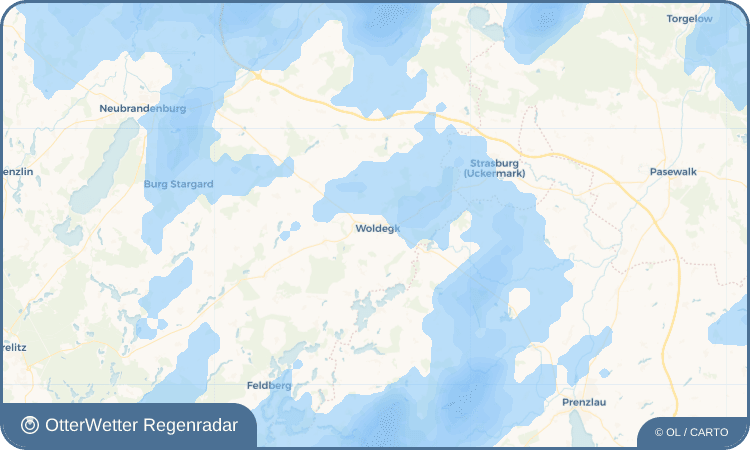 OtterWetter Regenradar-Widget Woldegk