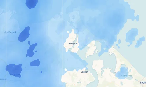 Regenradar Vorschaubild - Aktuelle Niederschläge in Wolgast und Umgebung