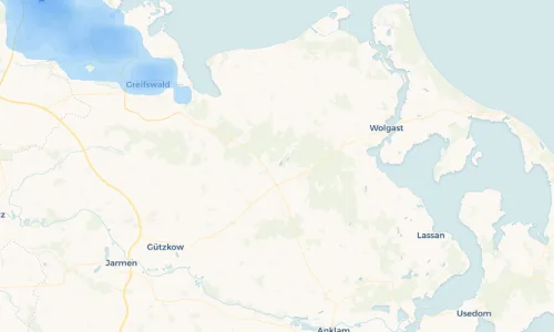 Regenradar Vorschaubild - Aktuelle Niederschläge in Wrangelsburg und Umgebung