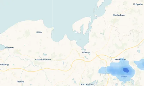 Regenradar Vorschaubild - Aktuelle Niederschläge in Zierow und Umgebung
