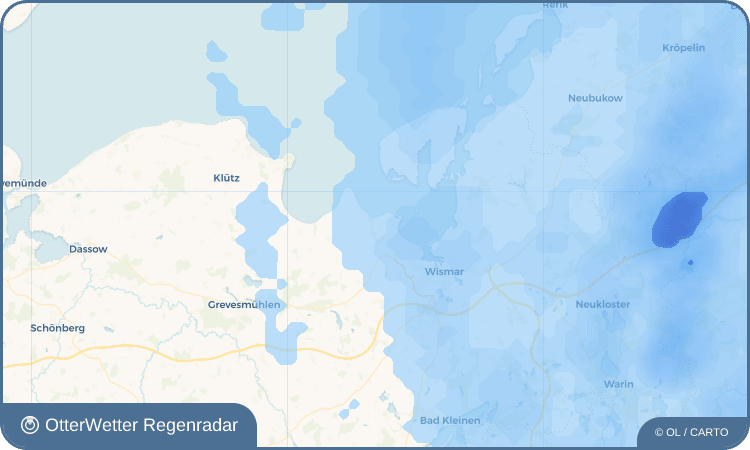 Widget-Vorschau für Zierow Wetter-Widget-Vorschau mit Vorhersagedaten für Zierow