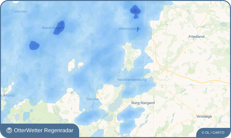 OtterWetter Regenradar-Widget Zirzow