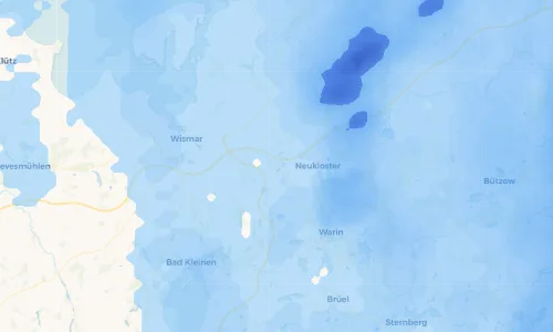 Regenradar Vorschaubild - Aktuelle Niederschläge in Zurow und Umgebung