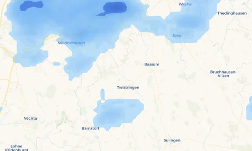 Regenradar Vorschaubild - Aktuelle Niederschläge in Abbenhausen und Umgebung