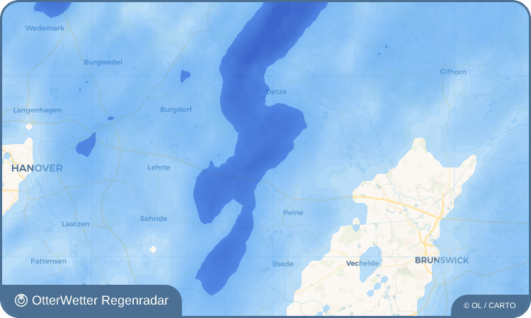 OtterWetter Regenradar-Widget Abbensen