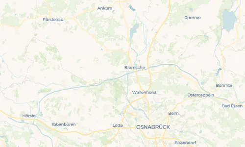 Regenradar Achmer: aktuelle Niederschläge in Achmer und Umgebung, Stand 26. Oktober 2026 um 2:45 Uhr