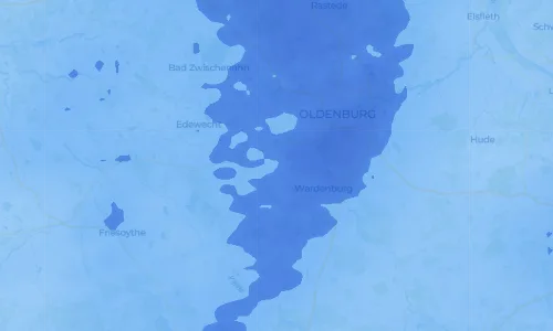 Regenradar Vorschaubild - Aktuelle Niederschläge in Achternmeer und Umgebung