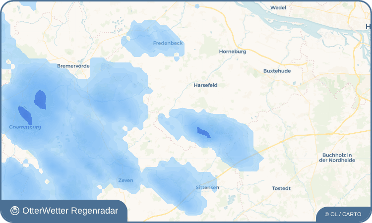 OtterWetter Regenradar-Widget Ahlerstedt