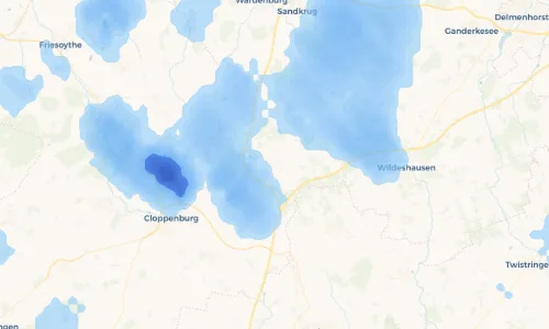 Regenradar Vorschaubild - Aktuelle Niederschläge in Ahlhorn und Umgebung
