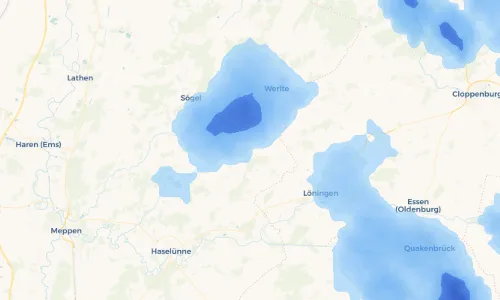 Regenradar Vorschaubild - Aktuelle Niederschläge in Ahmsen und Umgebung