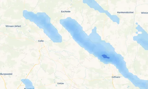 Regenradar Vorschaubild - Aktuelle Niederschläge in Ahnsbeck und Umgebung