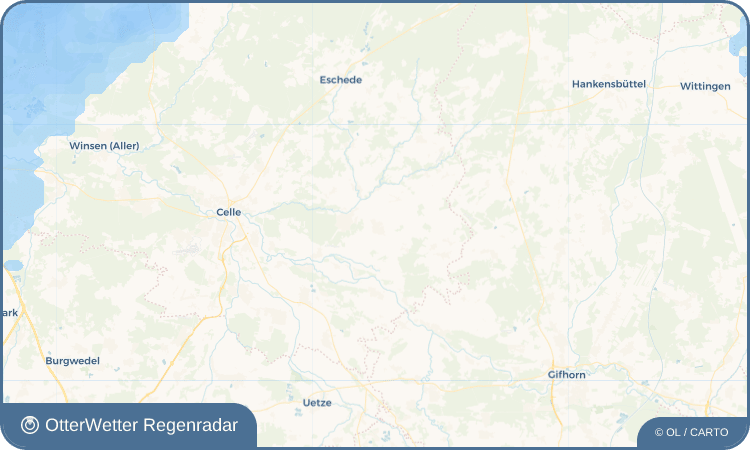 OtterWetter Regenradar-Widget Ahnsbeck
