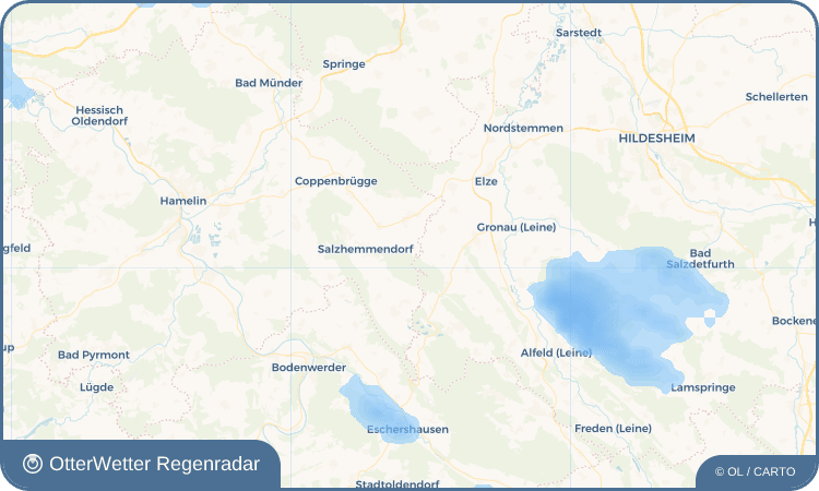 OtterWetter Regenradar-Widget Ahrenfeld