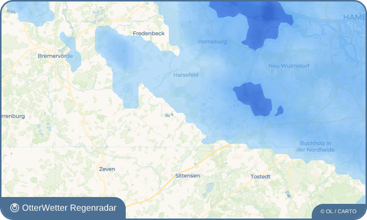 OtterWetter Regenradar-Widget Ahrensmoor Ost