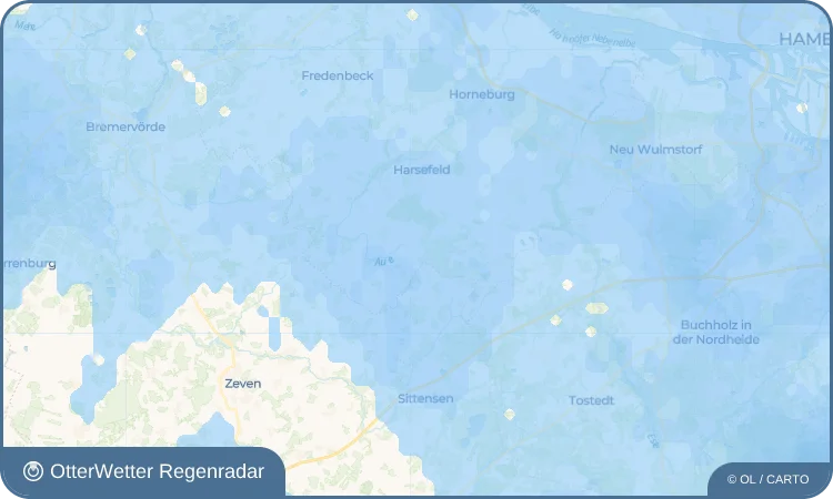 Wetter-Widget-Vorschau mit Vorhersagedaten für Ahrensmoor Ost