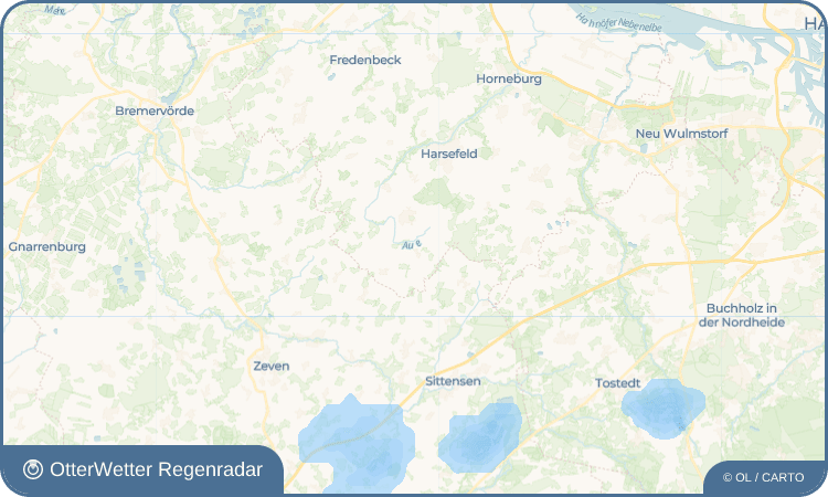 OtterWetter Regenradar-Widget Ahrenswohlde