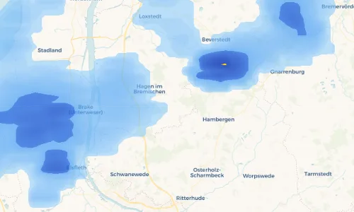 Regenradar Vorschaubild - Aktuelle Niederschläge in Albstedt und Umgebung