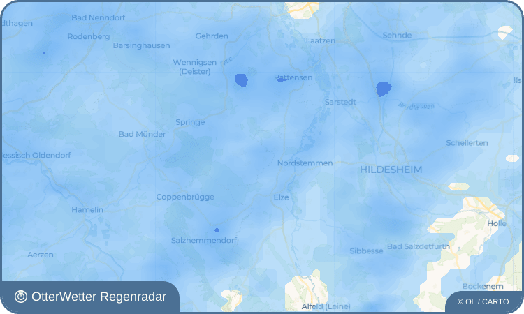Widget-Vorschau für Alferde Wetter-Widget-Vorschau mit Vorhersagedaten für Alferde