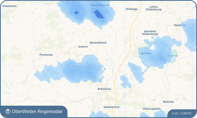 Wetter-Widget-Vorschau mit Vorhersagedaten für Alfhausen