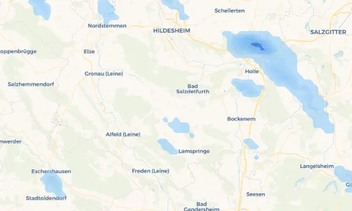 Regenradar Vorschaubild - Aktuelle Niederschläge in Almstedt und Umgebung
