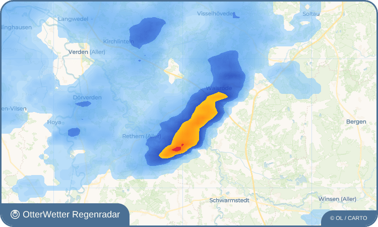 OtterWetter Regenradar-Widget Altenboitzen