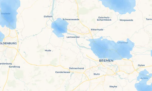 Regenradar Vorschaubild - Aktuelle Niederschläge in Altenesch und Umgebung
