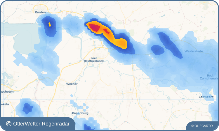 OtterWetter Regenradar-Widget Amdorf