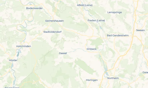 Regenradar Vorschaubild - Aktuelle Niederschläge in Amelsen und Umgebung