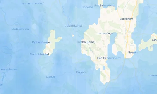 Regenradar Vorschaubild - Aktuelle Niederschläge in Ammensen und Umgebung