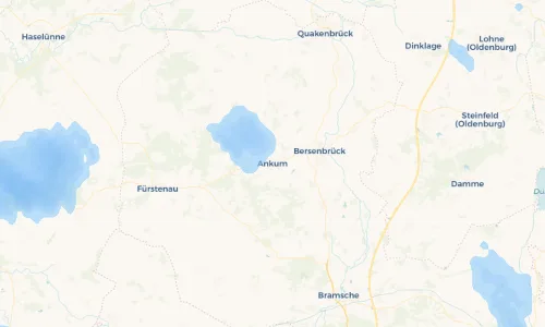 Regenradar Vorschaubild - Aktuelle Niederschläge in Ankum und Umgebung