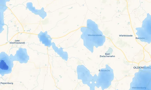 Regenradar Vorschaubild - Aktuelle Niederschläge in Apen und Umgebung