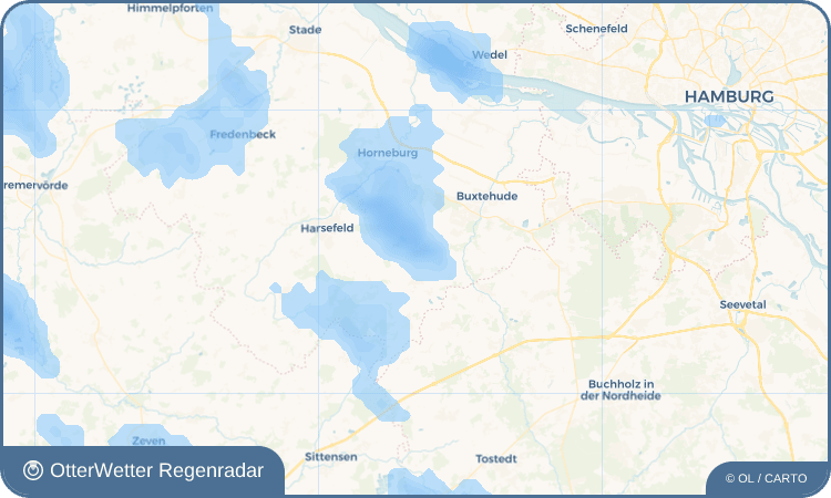 Wetter-Widget-Vorschau mit Vorhersagedaten für Apensen