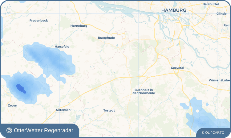 Widget-Vorschau für Appel Wetter-Widget-Vorschau mit Vorhersagedaten für Appel