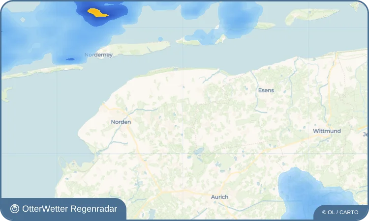 Wetter-Widget-Vorschau mit Vorhersagedaten für Arle