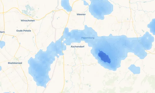 Regenradar Vorschaubild - Aktuelle Niederschläge in Aschendorf und Umgebung