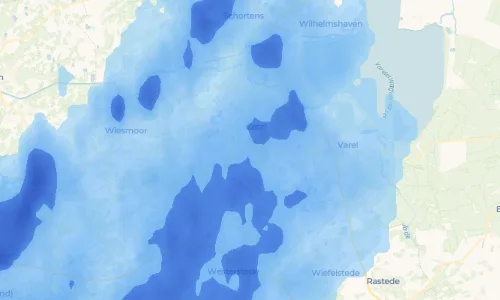 Regenradar-Vorschau: aktuelle Niederschläge in Astede und Umgebung