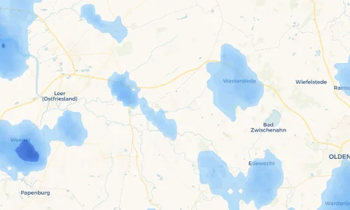 Regenradar Vorschaubild - Aktuelle Niederschläge in Augustfehn und Umgebung