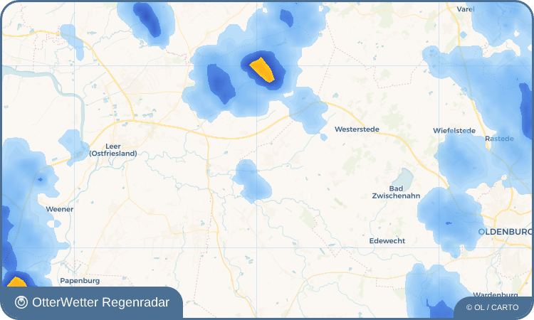 OtterWetter Regenradar-Widget Augustfehn