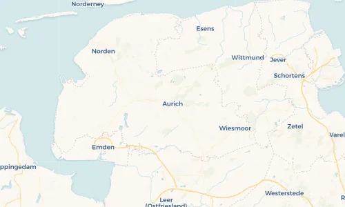 Regenradar Vorschaubild - Aktuelle Niederschläge in Aurich und Umgebung