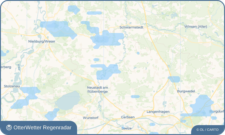 OtterWetter Regenradar-Widget Averhoy