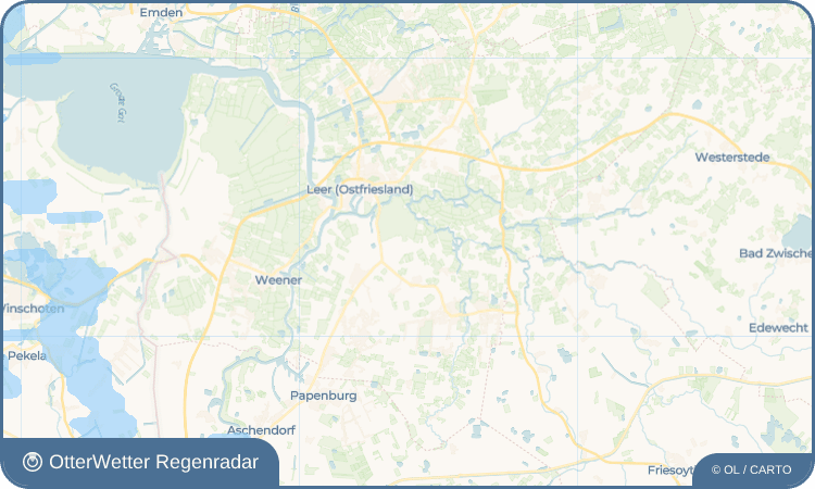 OtterWetter Regenradar-Widget Backemoor