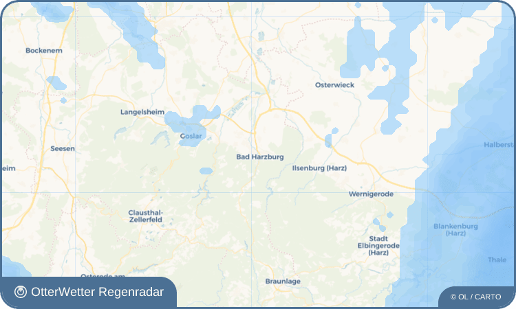 Widget-Vorschau für Bad Harzburg Wetter-Widget-Vorschau mit Vorhersagedaten für Bad Harzburg