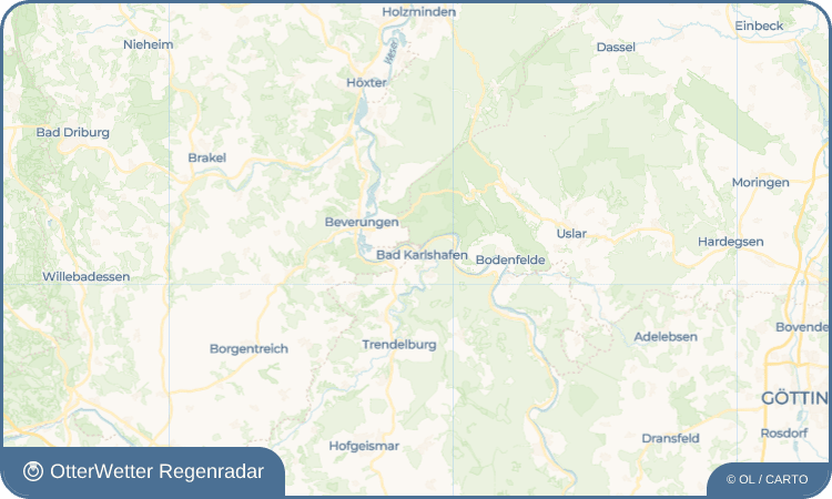 Widget-Vorschau für Bad Karlshafen Wetter-Widget-Vorschau mit Vorhersagedaten für Bad Karlshafen